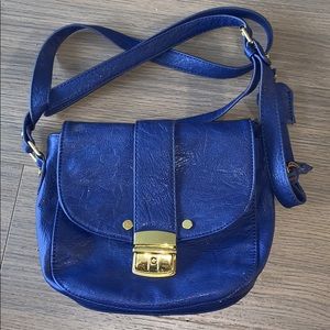 Street Level Cobalt Blue Crossbody Bag